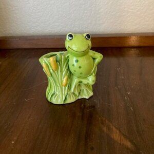 Vintage Frog Toothpick Holder Japan